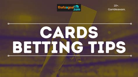 yellow card betting tips